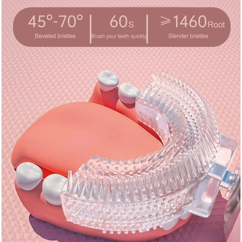 Kids U-Shaped Electric Toothbrush 360° Sonic Cleaner